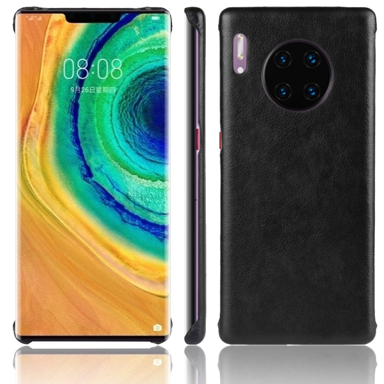 For Huawei Mate 30 Pro Shockproof Litchi Texture PC + PU Case