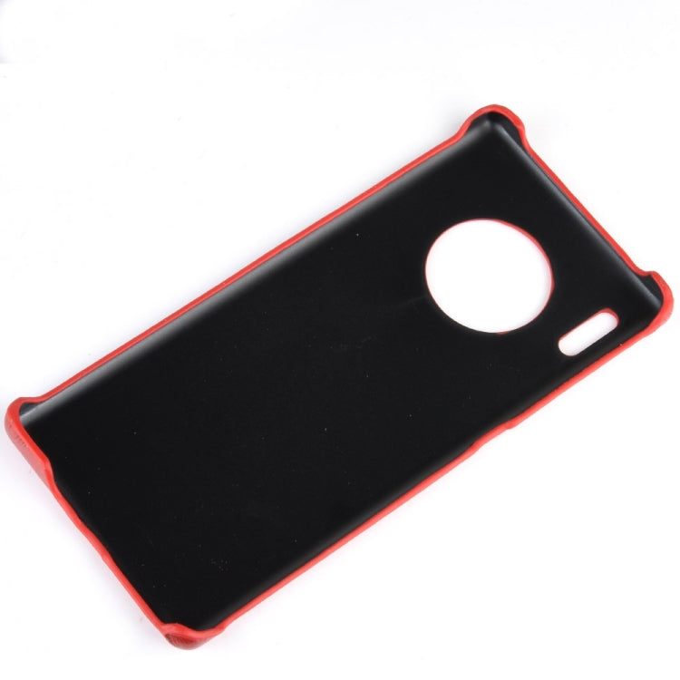 For Huawei Mate 30 Pro Shockproof Litchi Texture PC + PU Case