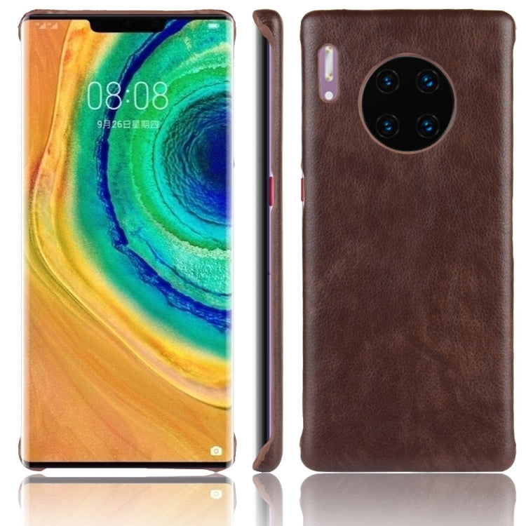 For Huawei Mate 30 Pro Shockproof Litchi Texture PC + PU Case