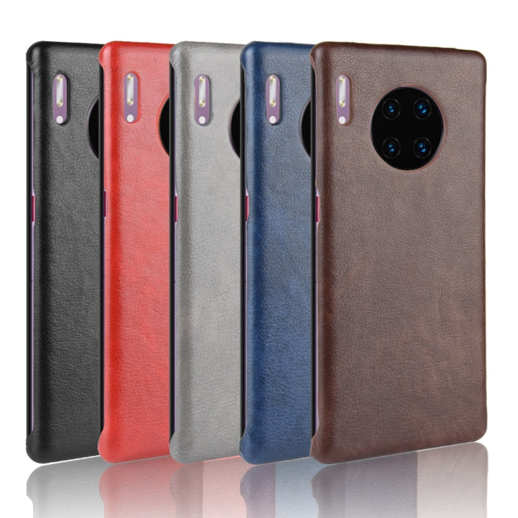For Huawei Mate 30 Pro Shockproof Litchi Texture PC + PU Case