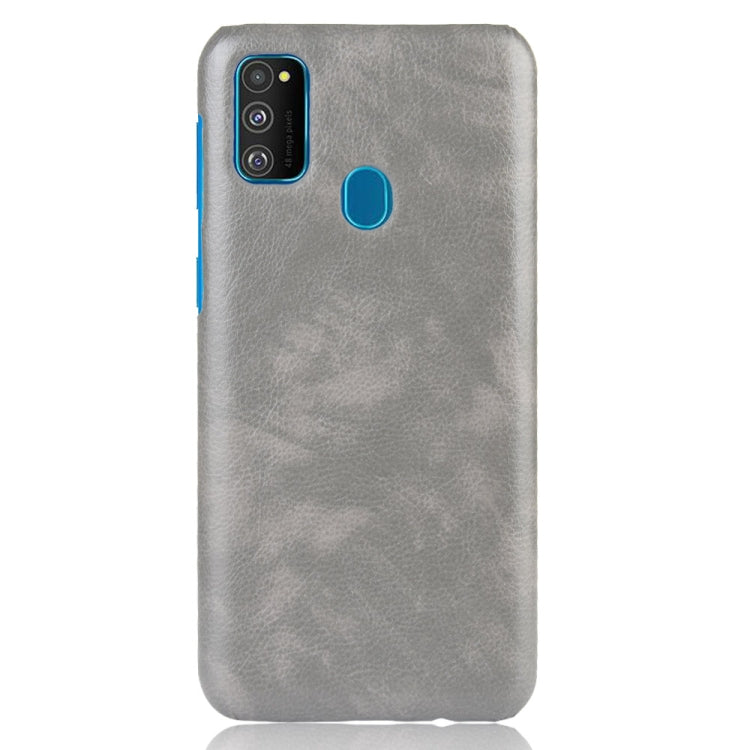 For Galaxy M30s Shockproof Litchi Texture PC + PU Case