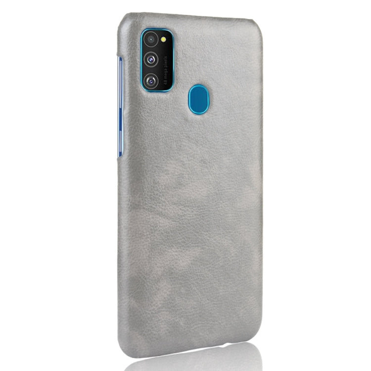 For Galaxy M30s Shockproof Litchi Texture PC + PU Case