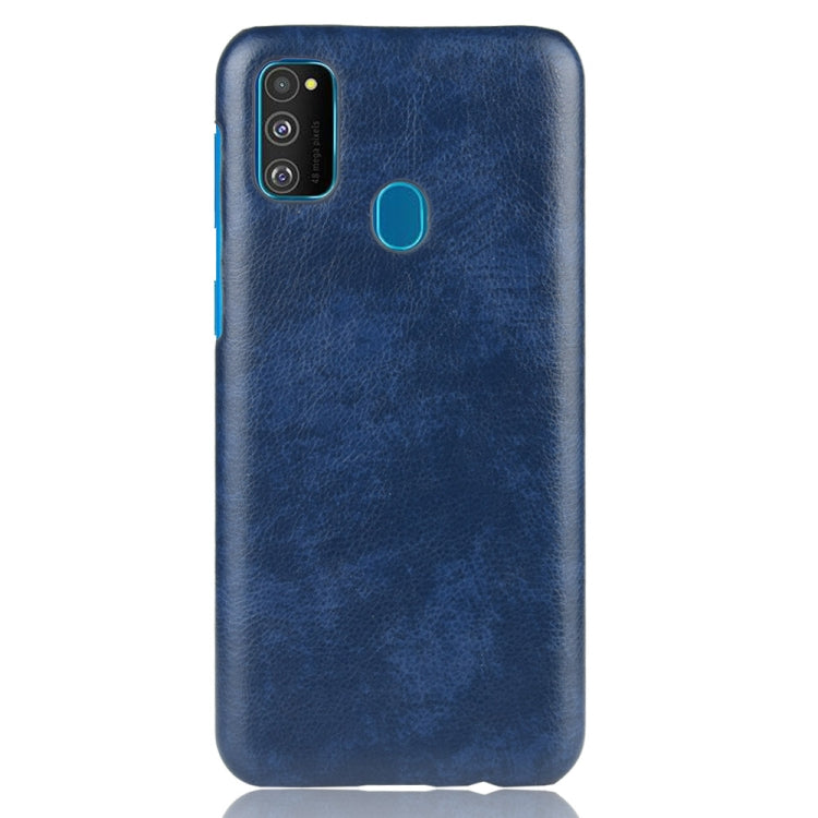 For Galaxy M30s Shockproof Litchi Texture PC + PU Case