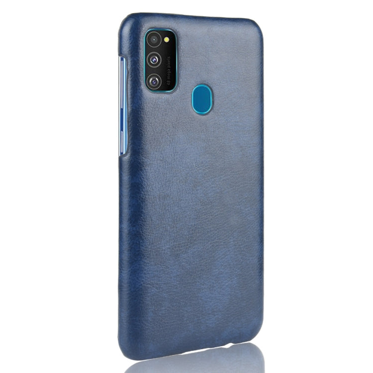 For Galaxy M30s Shockproof Litchi Texture PC + PU Case