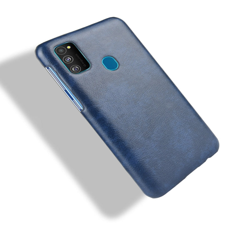 For Galaxy M30s Shockproof Litchi Texture PC + PU Case