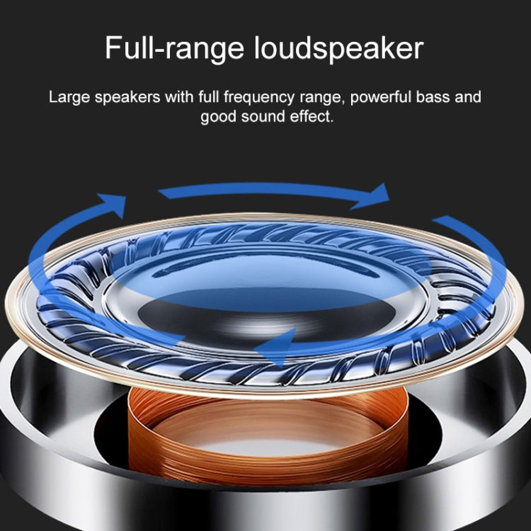 C7 Bluetooth 5.0 Speaker Transparent LED Luminous Subwoofer TWS 6D Surround HIFI Stereo Cool Audio