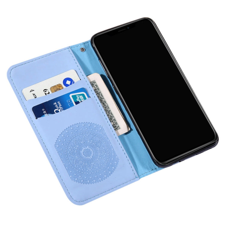 For iPhone 11  Pressed Printing Sticking Drill Pattern Horizontal Flip PU Leather Case with Holder & Card Slots & Wallet & & Lanyard