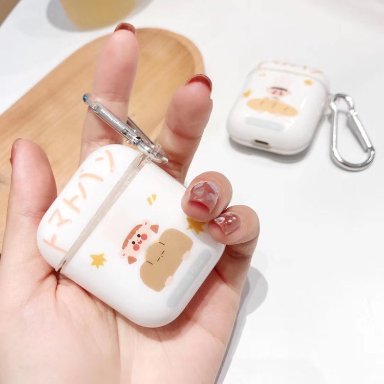 For Apple AirPods 1/2 Generation Universal Wireless Couple Cartoon Bread