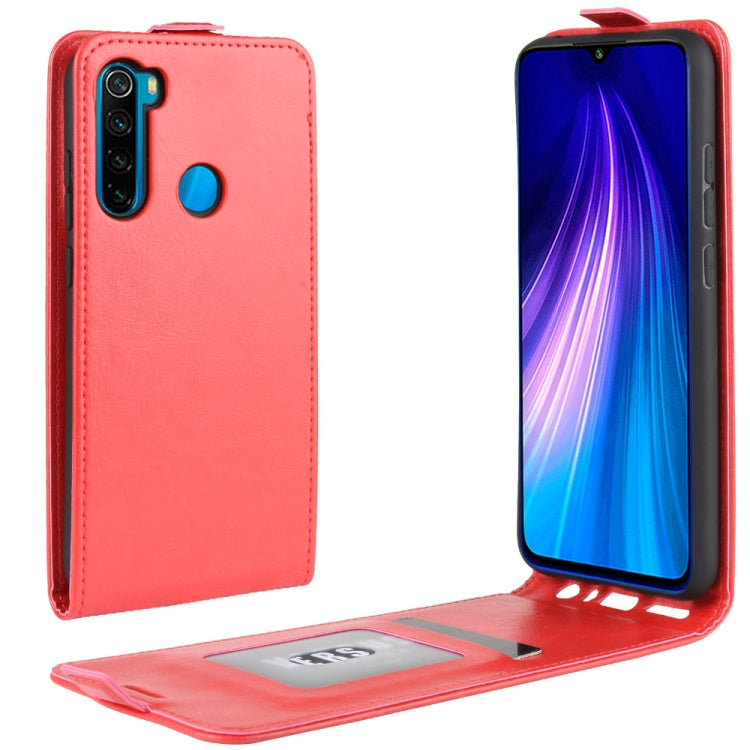For Xiaomi Redmi Note 8 Crazy Horse Vertical Flip Leather Protective Case