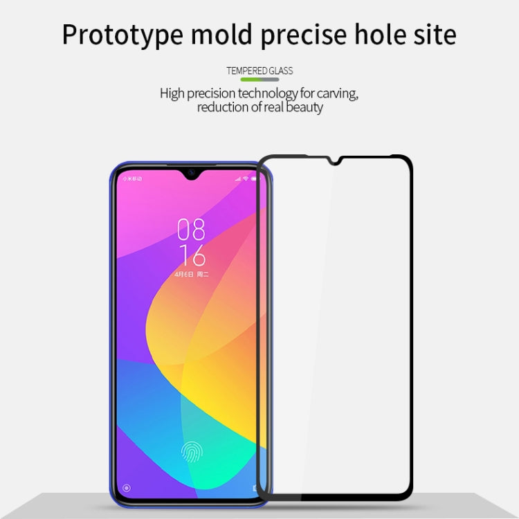 For Xiaomi 9 Lite MOFI 9H 2.5D Full Screen Tempered Glass Film(Black)