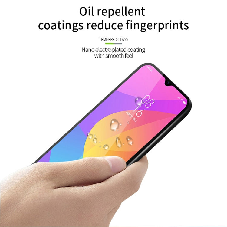 For Xiaomi 9 Lite MOFI 9H 2.5D Full Screen Tempered Glass Film(Black)