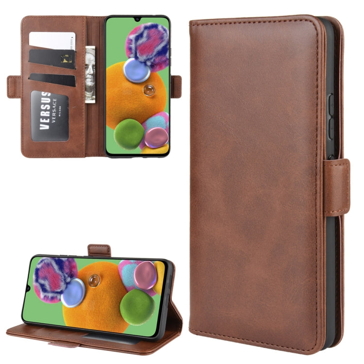 For Galaxy A90 5G Dual-side Magnetic Buckle Horizontal Flip Leather Case with Holder & Card Slots & Wallet & Photo Frame