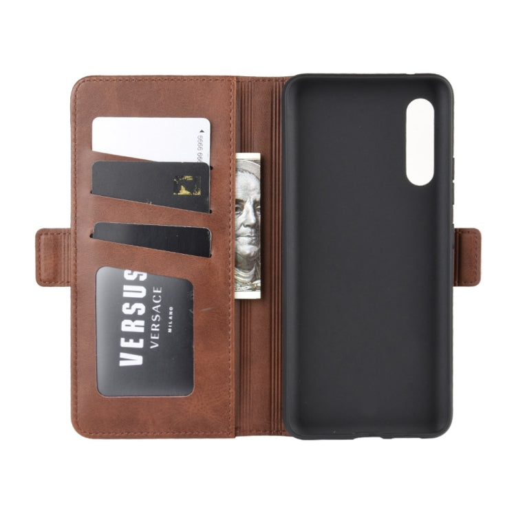 For Galaxy A90 5G Dual-side Magnetic Buckle Horizontal Flip Leather Case with Holder & Card Slots & Wallet & Photo Frame