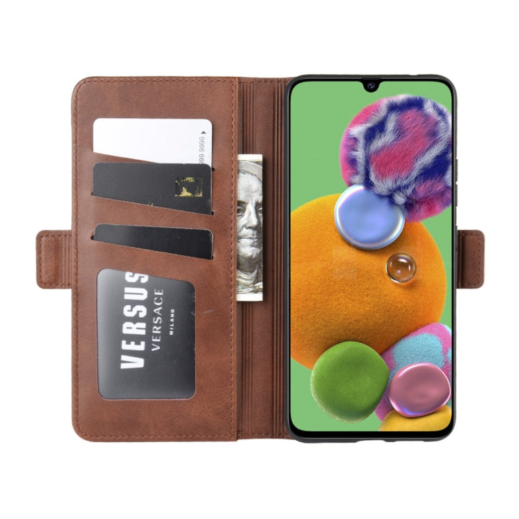 For Galaxy A90 5G Dual-side Magnetic Buckle Horizontal Flip Leather Case with Holder & Card Slots & Wallet & Photo Frame