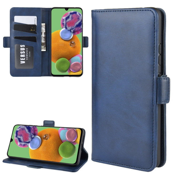 For Galaxy A90 5G Dual-side Magnetic Buckle Horizontal Flip Leather Case with Holder & Card Slots & Wallet & Photo Frame