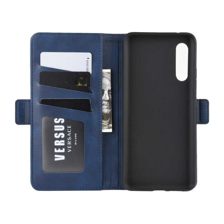 For Galaxy A90 5G Dual-side Magnetic Buckle Horizontal Flip Leather Case with Holder & Card Slots & Wallet & Photo Frame