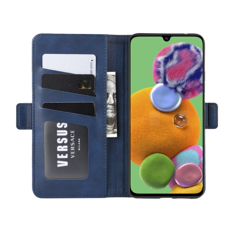 For Galaxy A90 5G Dual-side Magnetic Buckle Horizontal Flip Leather Case with Holder & Card Slots & Wallet & Photo Frame