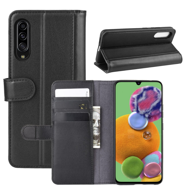 For Galaxy A90 5G Horizontal Flip Leather Case with Card Slots & Holder & Wallet