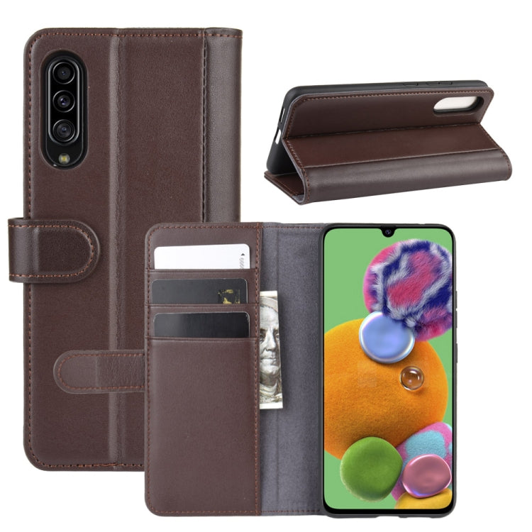 For Galaxy A90 5G Horizontal Flip Leather Case with Card Slots & Holder & Wallet