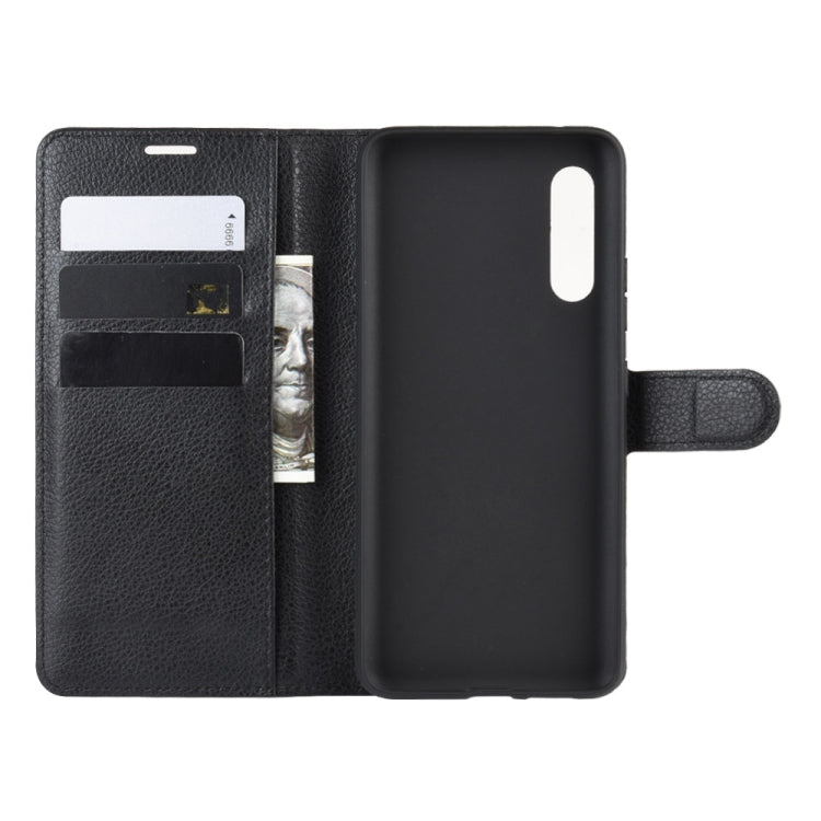 For Galaxy A90 5G Litchi Texture Horizontal Flip Leather Case with Wallet & Holder & Card Slots