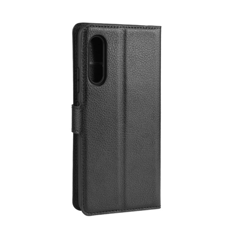 For Galaxy A90 5G Litchi Texture Horizontal Flip Leather Case with Wallet & Holder & Card Slots