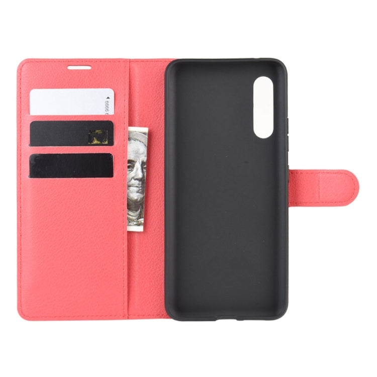 For Galaxy A90 5G Litchi Texture Horizontal Flip Leather Case with Wallet & Holder & Card Slots