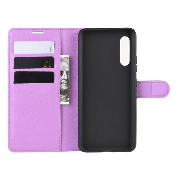 For Galaxy A90 5G Litchi Texture Horizontal Flip Leather Case with Wallet & Holder & Card Slots