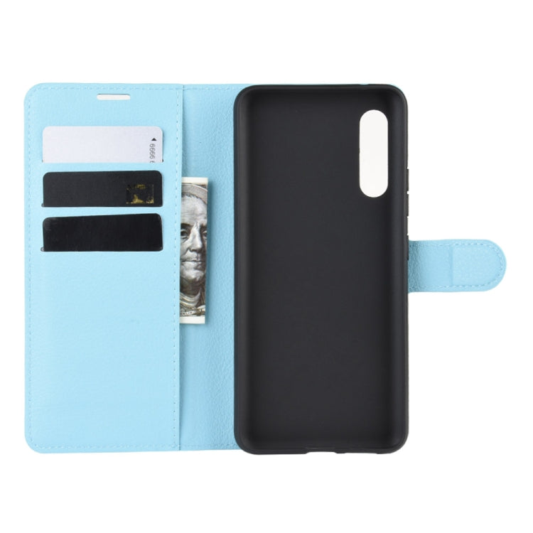 For Galaxy A90 5G Litchi Texture Horizontal Flip Leather Case with Wallet & Holder & Card Slots