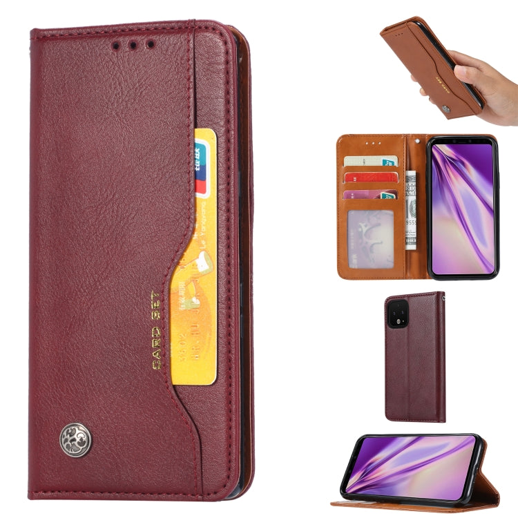 For Google Pixel 4 XL Knead Skin Texture Horizontal Flip Leather Case with Photo Frame & Holder & Card Slots & Wallet