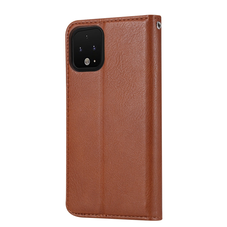 For Google Pixel 4 XL Knead Skin Texture Horizontal Flip Leather Case with Photo Frame & Holder & Card Slots & Wallet