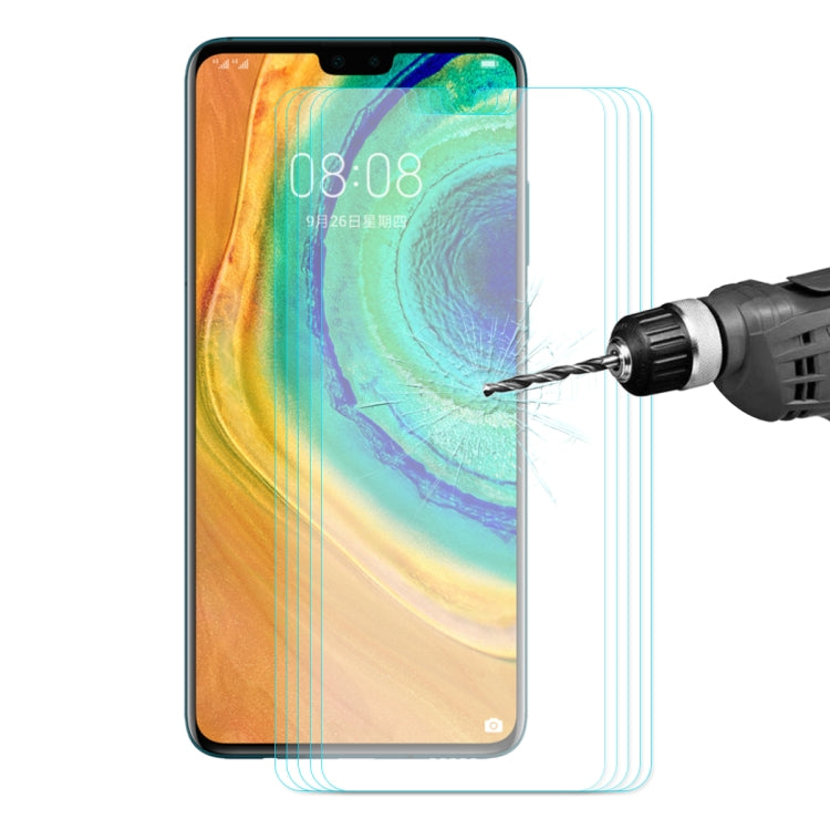 5 PCS ENKAY Hat-prince 0.26mm 9H 2.5D Curved Edge Tempered Glass Film For HUAWEI Mate 30