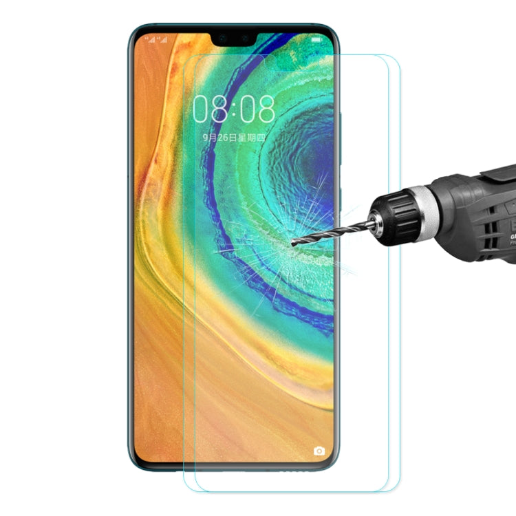 2 PCS ENKAY Hat-prince 0.26mm 9H 2.5D Curved Edge Tempered Glass Film For HUAWEI Mate 30