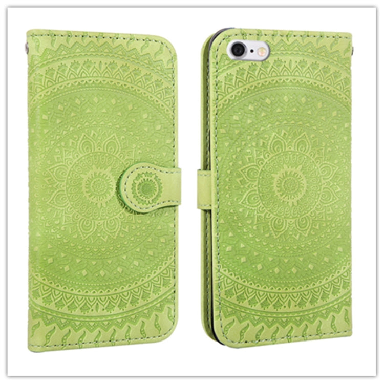 For iPhone 6 Pressed Printing Pattern Horizontal Flip PU Leather Case , with Holder & Card Slots & Wallet & & Lanyard