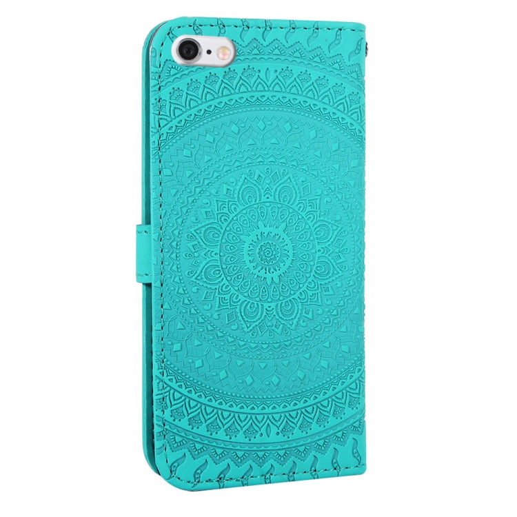 For iPhone 6s Plus Pressed Printing Pattern Horizontal Flip PU Leather Case , with Holder & Card Slots & Wallet & & Lanyard