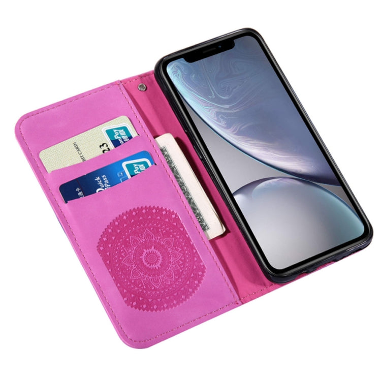 For iPhone X / XS Pressed Printing Pattern Horizontal Flip PU Leather Case , with Holder & Card Slots & Wallet & & Lanyard