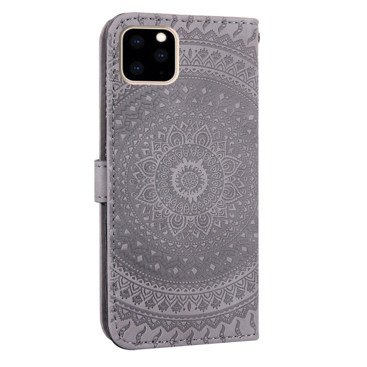For iPhone 11 Pressed Printing Pattern Horizontal Flip PU Leather Case , with Holder & Card Slots & Wallet & & Lanyard