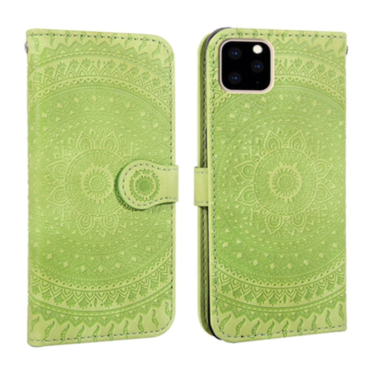 For iPhone 11 Pressed Printing Pattern Horizontal Flip PU Leather Case , with Holder & Card Slots & Wallet & & Lanyard