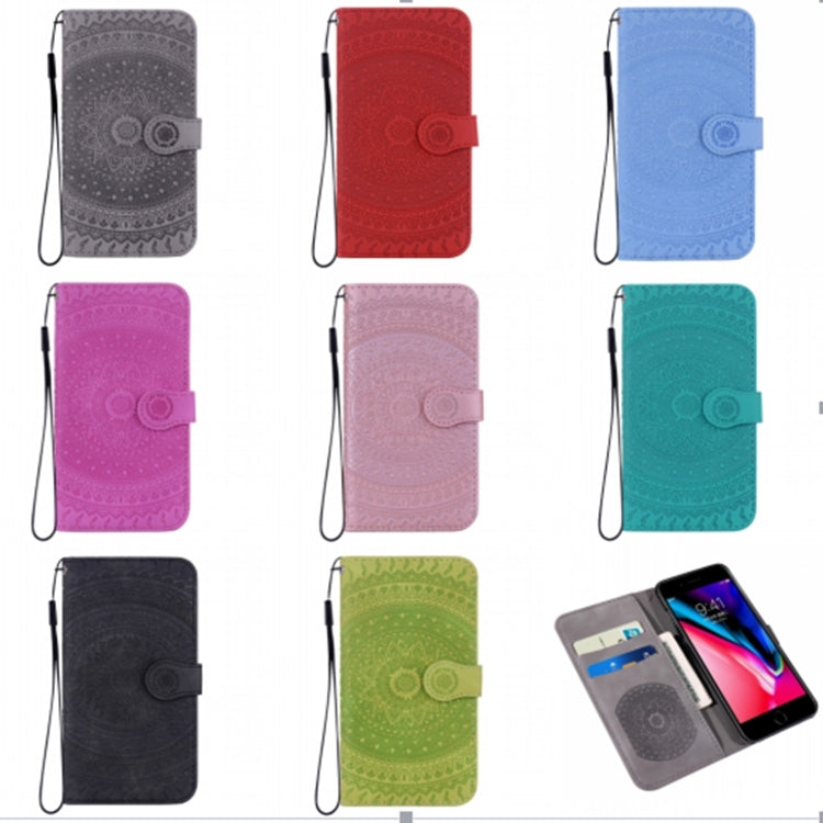For iPhone 11 Pressed Printing Pattern Horizontal Flip PU Leather Case , with Holder & Card Slots & Wallet & & Lanyard
