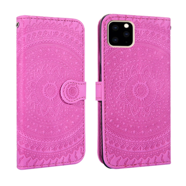 For iPhone 11 Pressed Printing Pattern Horizontal Flip PU Leather Case , with Holder & Card Slots & Wallet & & Lanyard