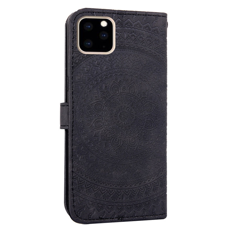 For iPhone 11 Pressed Printing Pattern Horizontal Flip PU Leather Case , with Holder & Card Slots & Wallet & & Lanyard