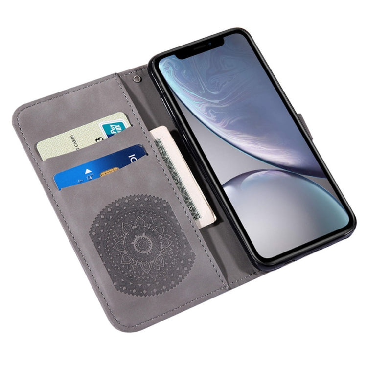 For iPhone XR Pressed Printing Pattern Horizontal Flip PU Leather Case  with Holder & Card Slots & Wallet & Lanyard