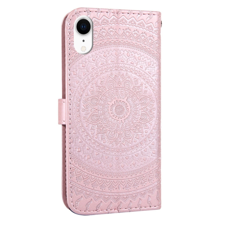 For iPhone XR Pressed Printing Pattern Horizontal Flip PU Leather Case  with Holder & Card Slots & Wallet & Lanyard