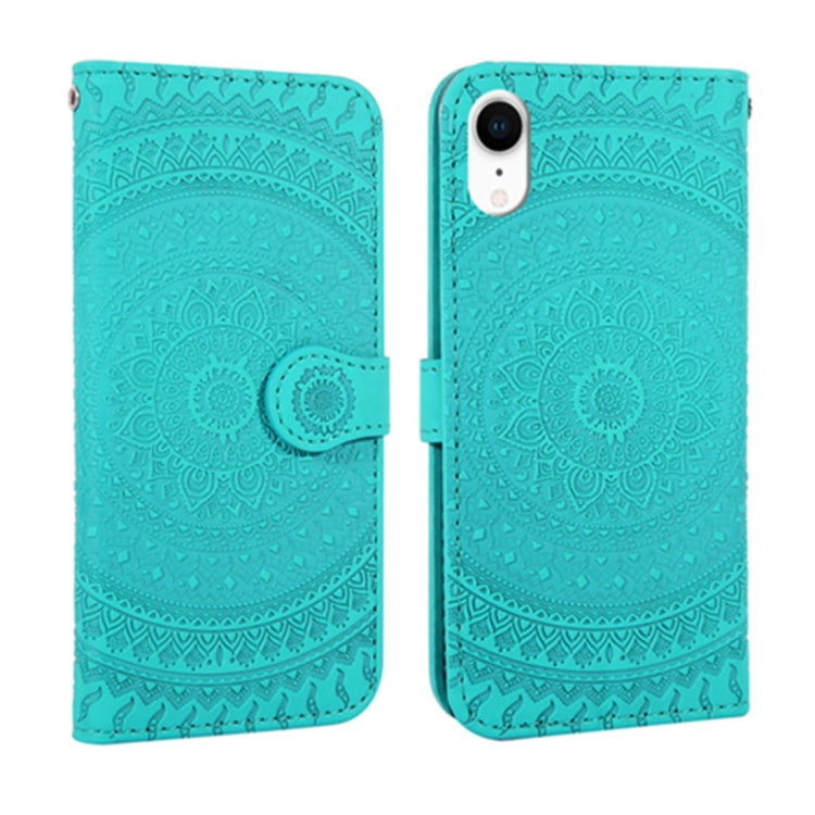 For iPhone XR Pressed Printing Pattern Horizontal Flip PU Leather Case  with Holder & Card Slots & Wallet & Lanyard