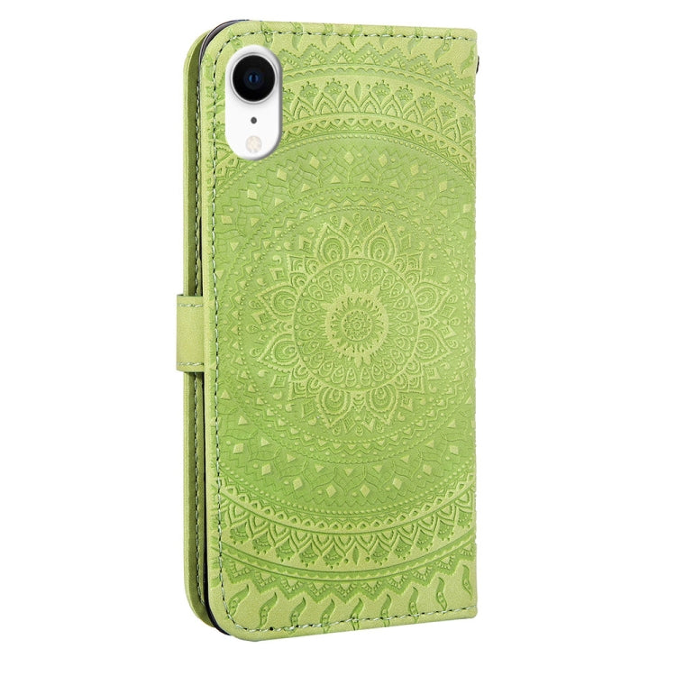 For iPhone XR Pressed Printing Pattern Horizontal Flip PU Leather Case  with Holder & Card Slots & Wallet & Lanyard