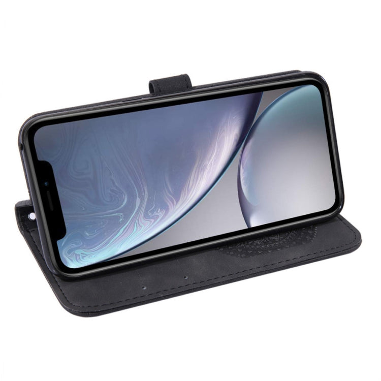 For iPhone XR Pressed Printing Pattern Horizontal Flip PU Leather Case  with Holder & Card Slots & Wallet & Lanyard