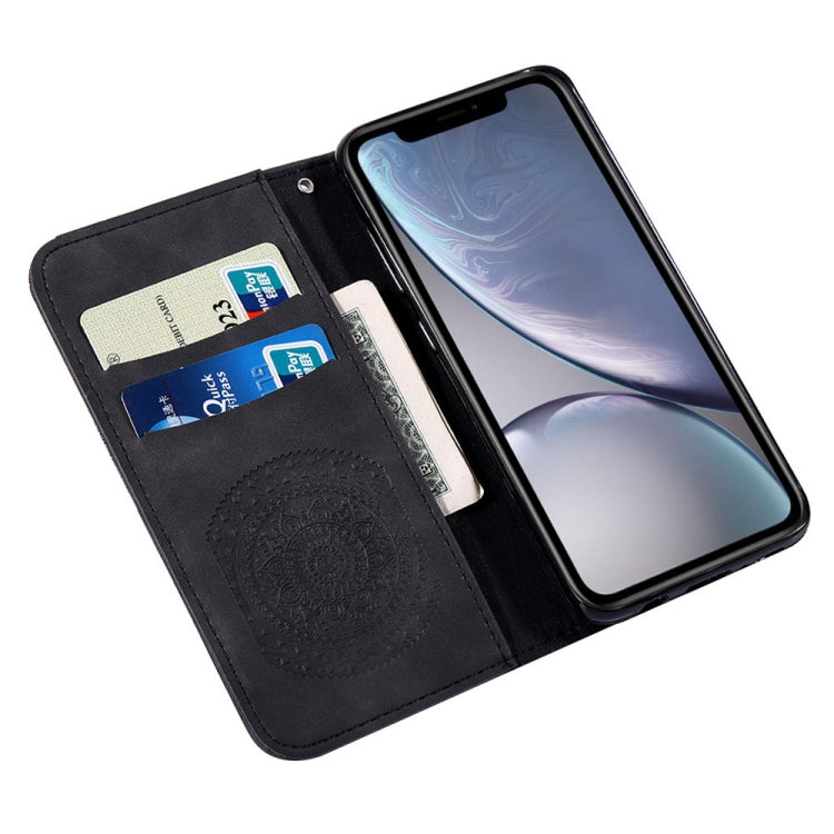 For iPhone XR Pressed Printing Pattern Horizontal Flip PU Leather Case  with Holder & Card Slots & Wallet & Lanyard