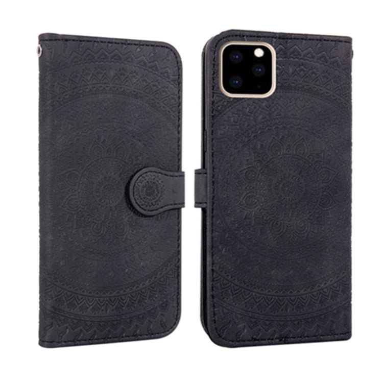 For iPhone 11 Pro Max iPhone 11 Pro Max Pressed Printing Pattern Horizontal Flip PU Leather Case , with Holder & Card Slots & Wallet & & Lanyard