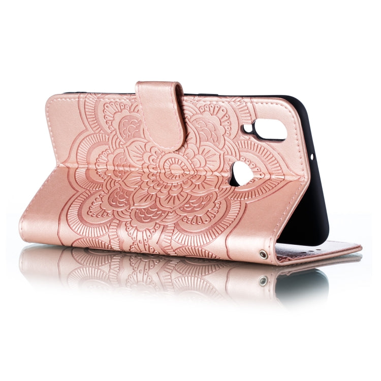 For Galaxy A10s Mandala Embossing Pattern Horizontal Flip Leather Case , with Holder & Card Slots & Wallet & Photo Frame & Lanyard