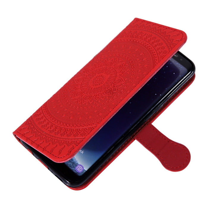 For Huawei Honor 8X Pressed Printing Pattern Horizontal Flip PU Leather Case with Holder & Card Slots & Wallet & & Lanyard