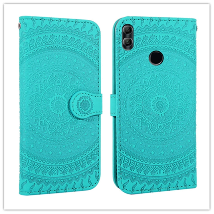 For Huawei Honor 10 Lite Pressed Printing Pattern Horizontal Flip PU Leather Case with Holder & Card Slots & Wallet & & Lanyard